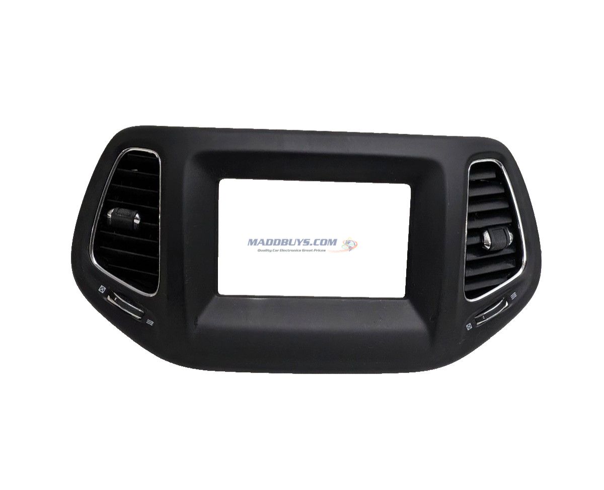 OEM 2017-2021 Jeep Compass Dash Radio Display Trim Bezel w/ Air Vents 7" Display