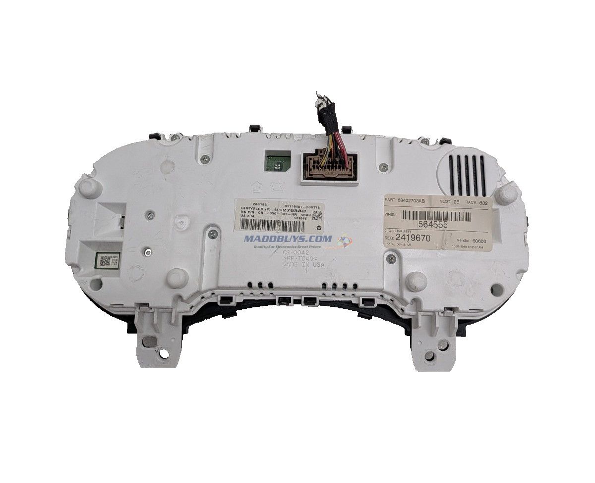2019 Jeep Grand Cherokee Speedometer Instrument  Cluster 7" Display 68402703AB