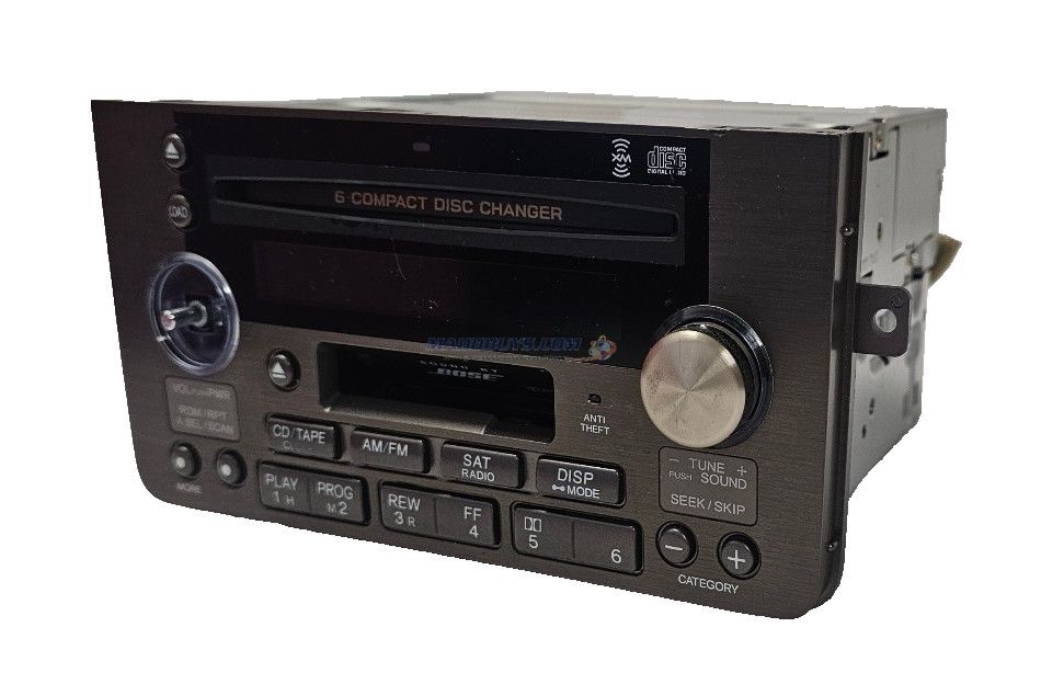 99 00 01Acura RL Radio 6 Disc CD Cassette Tape Player Receiver Missing Knob