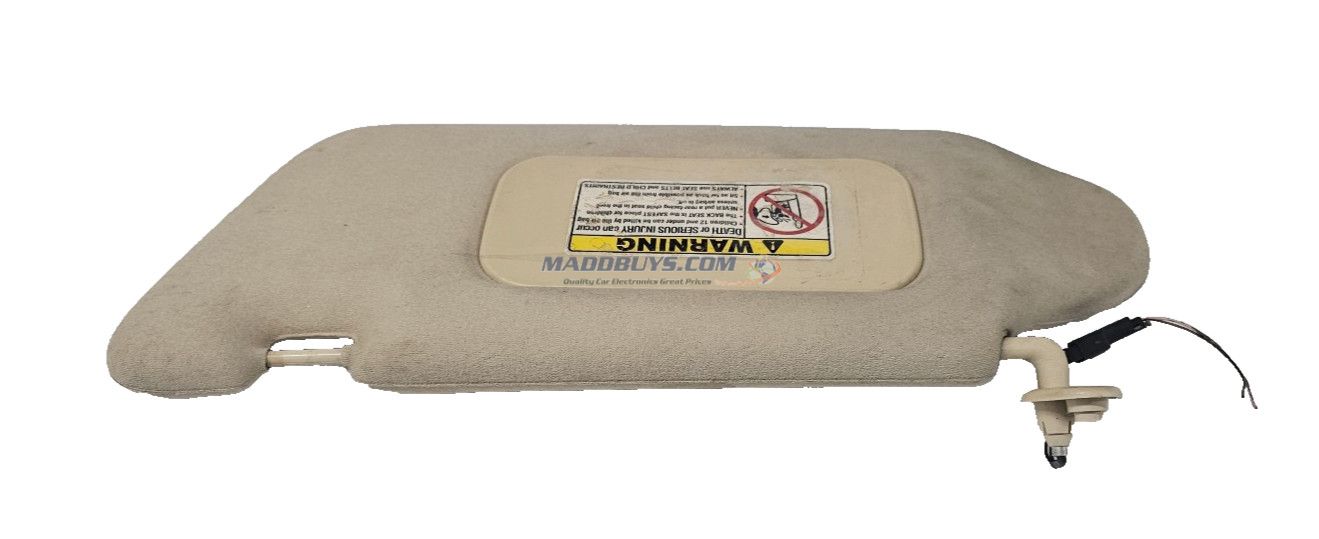 99 00 01 02 03 Mercedes ML Class RH Passenger & Driver Pass Side Sun Visor Beige