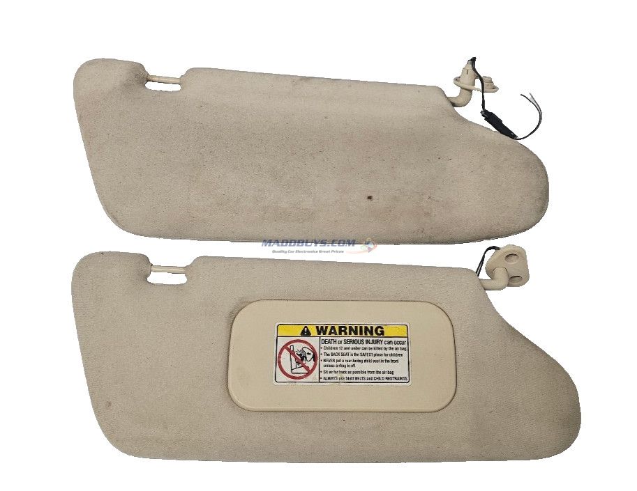 99 00 01 02 03 Mercedes ML Class RH Passenger & Driver Pass Side Sun Visor Beige
