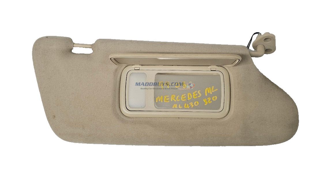 99 00 01 02 03 Mercedes ML Class RH Passenger & Driver Pass Side Sun Visor Beige