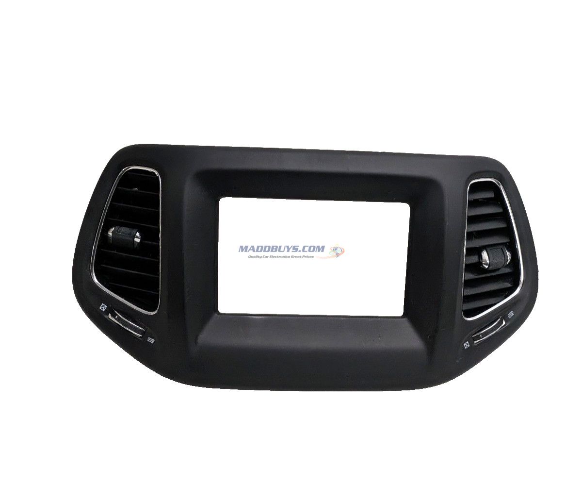 OEM 2017-2021 Jeep Compass Dash Radio Display Trim Bezel w/ Air Vents 7" Display