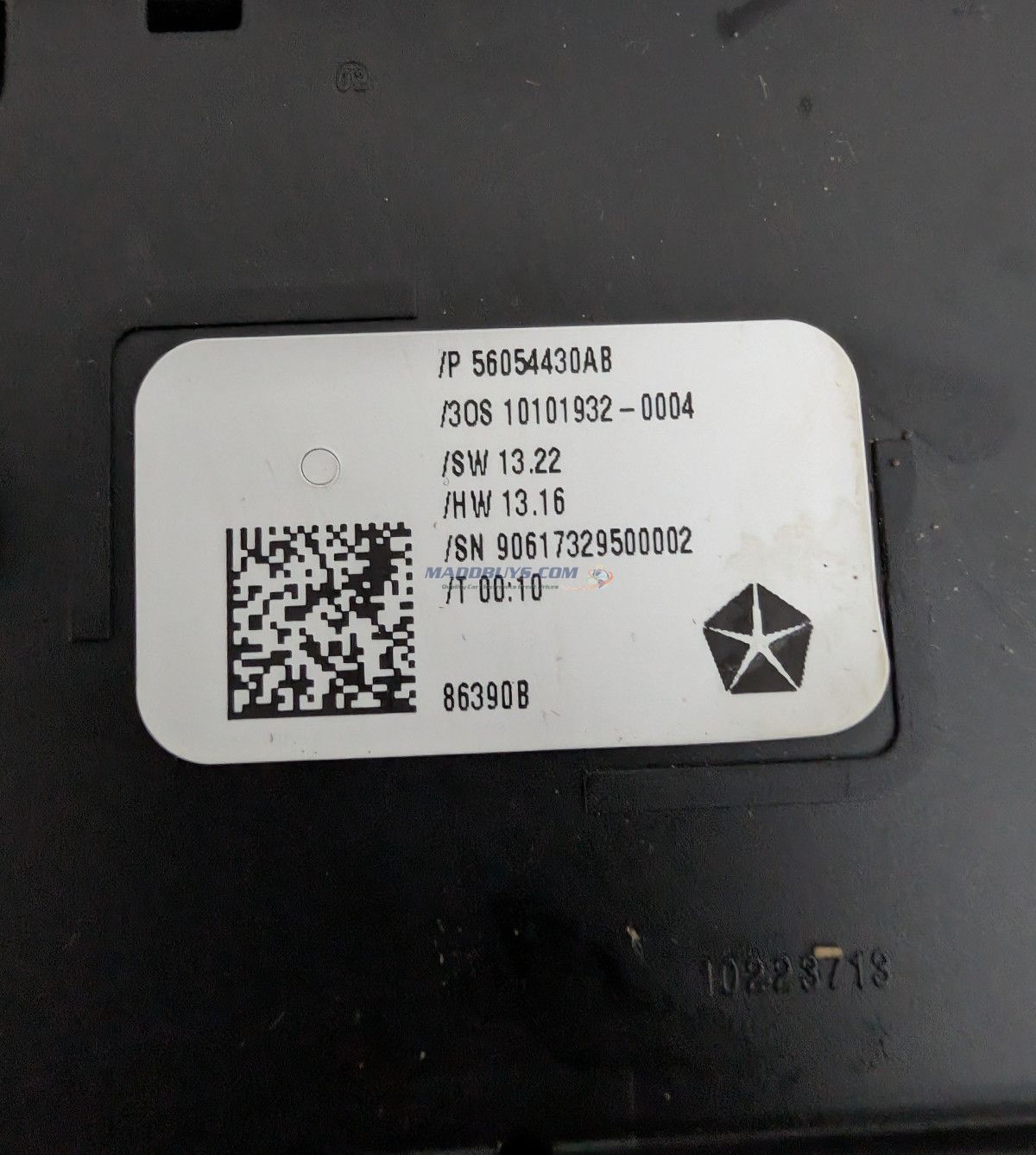 2014-2017 Dodge Durango Center Console Automatic Transmission Shift Dial Module