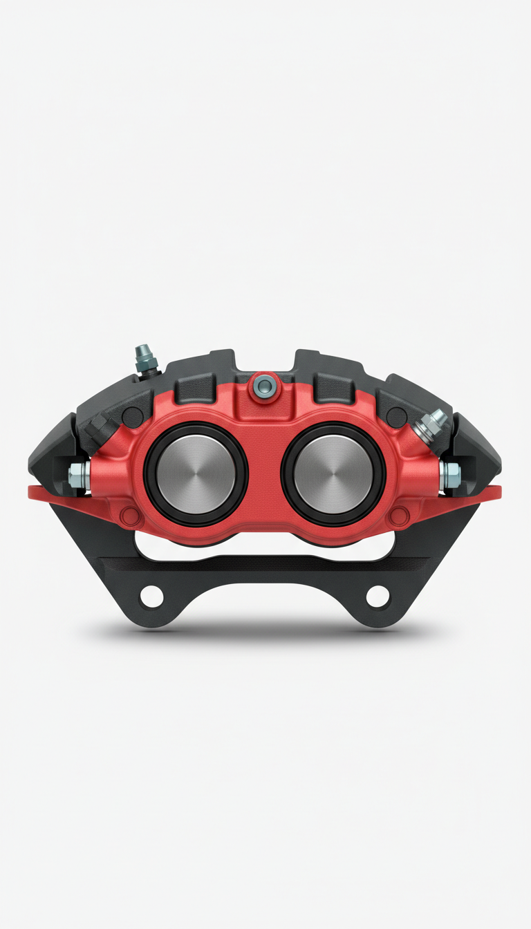 Performance brake caliper with forged aluminum