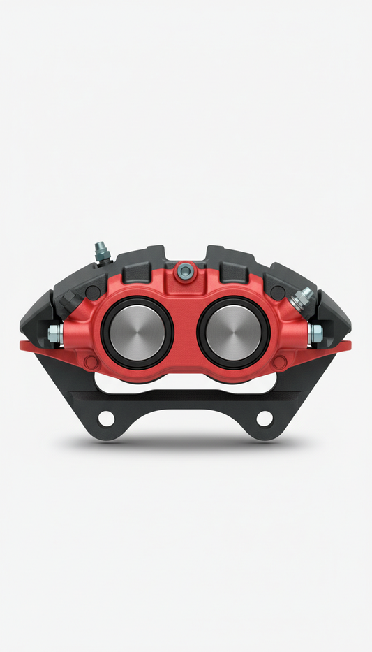 Performance brake caliper with forged aluminum