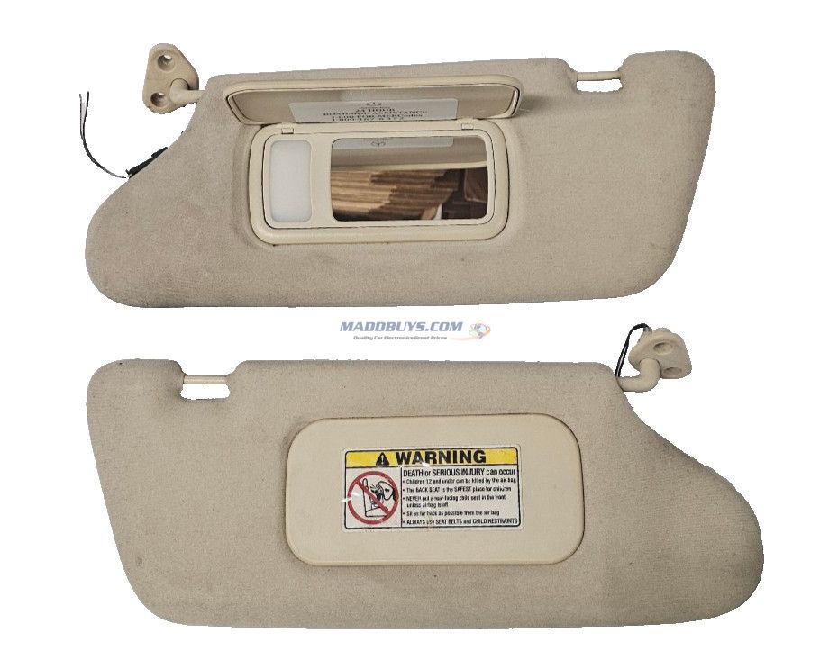 99 00 01 02 03 Mercedes ML Class RH Passenger & Driver Pass Side Sun Visor Beige