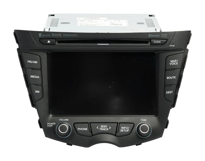 12 13 14 15 Hyundai Veloster Dimension Navigation Radio CD Player Display Screen