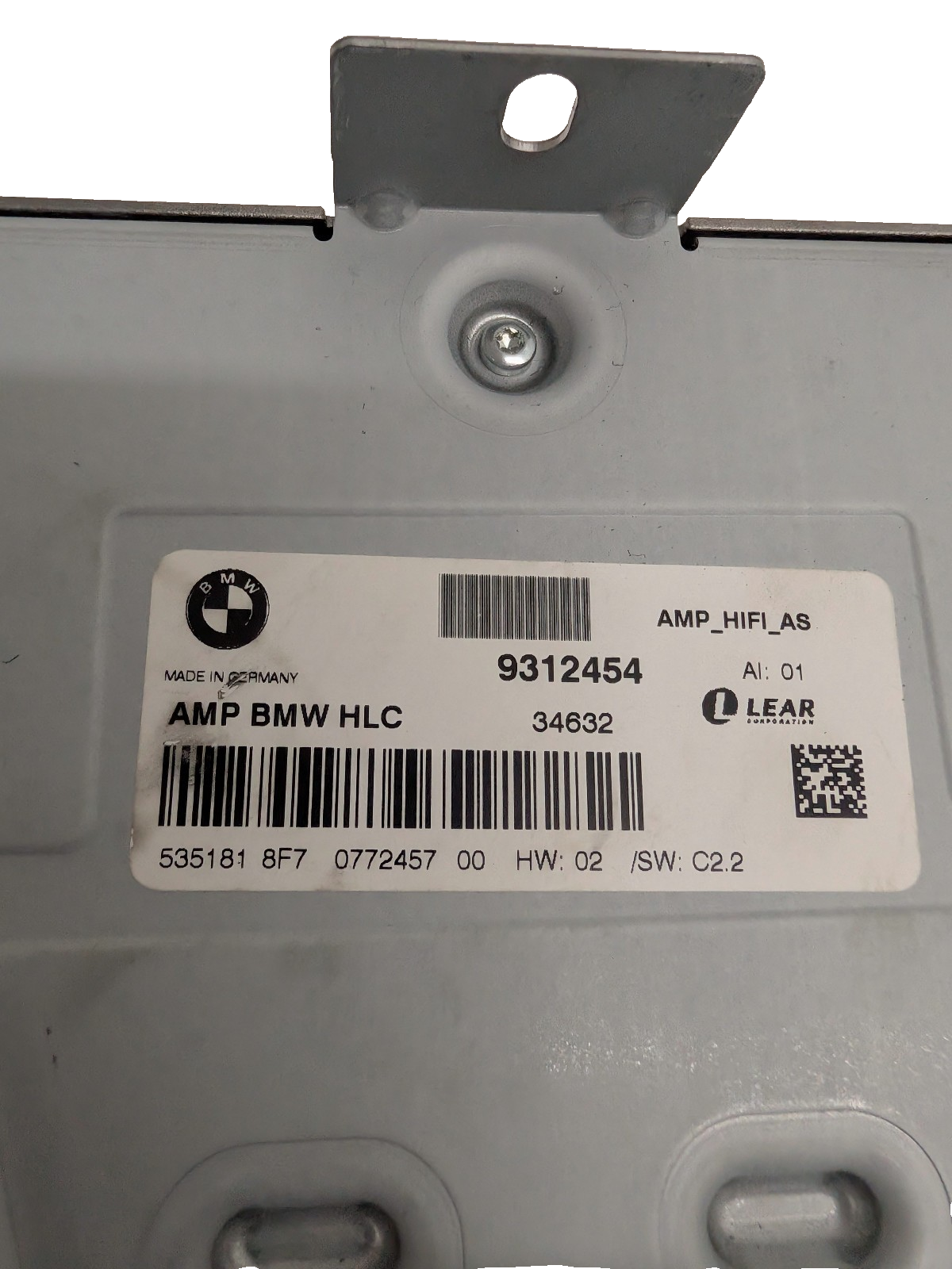 2012-2018 BMW F30 F80 3-Series HiFi Audio Radio Amp Amplifier 9312454