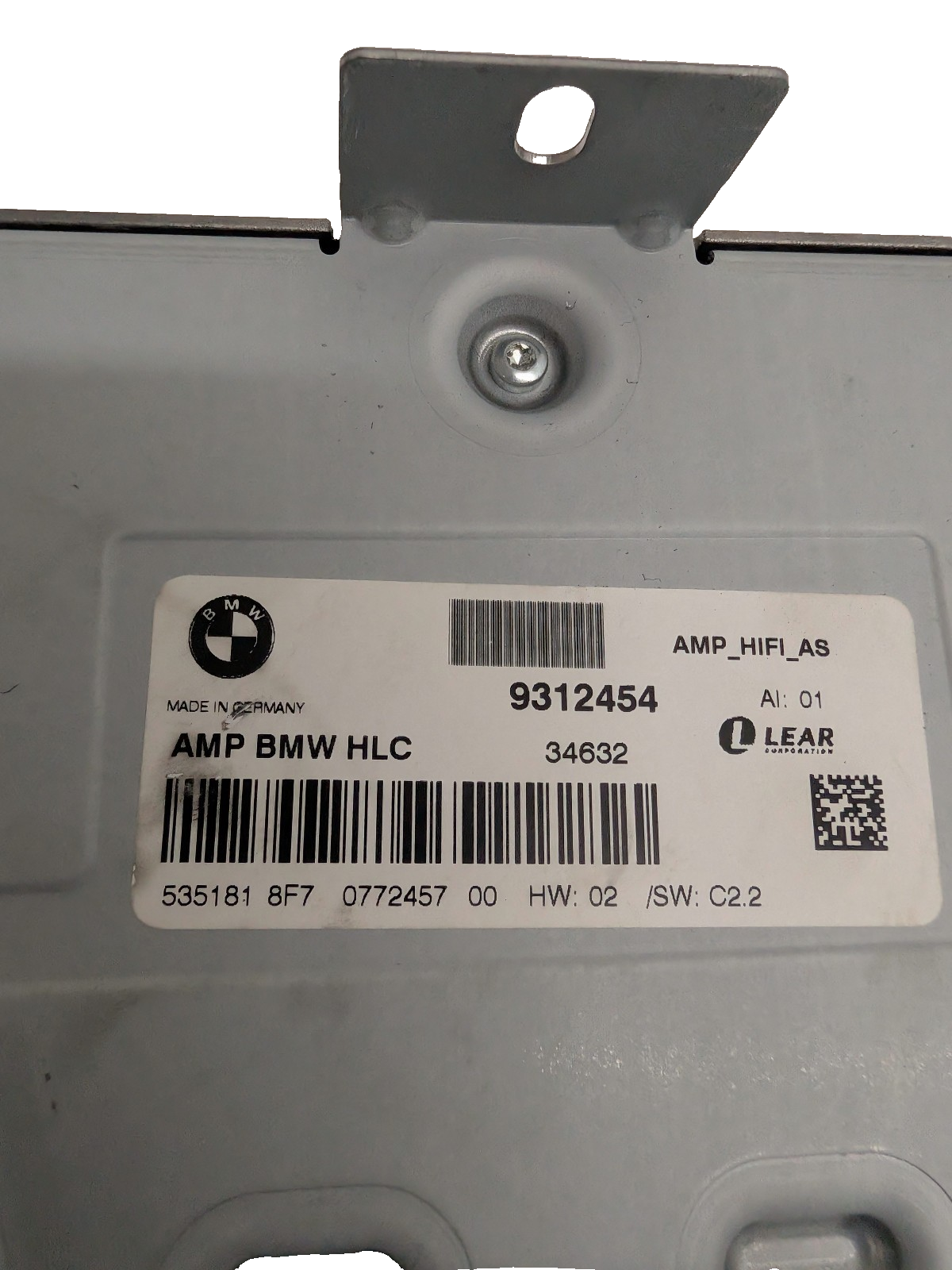 2012-2018 BMW F30 F80 3-Series HiFi Audio Radio Amp Amplifier 9312454