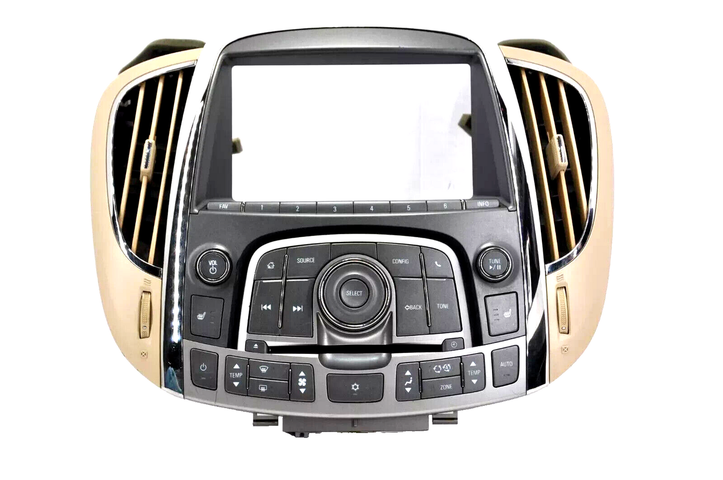 10 11 12 13 Buick Lacrosse Radio CD Climate Control Bezel Trim Tan Grey OEM