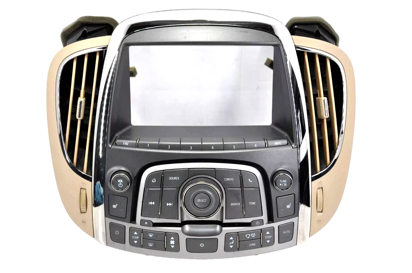 10 11 12 13 Buick Lacrosse Radio CD Climate Control Bezel Trim Tan Grey OEM