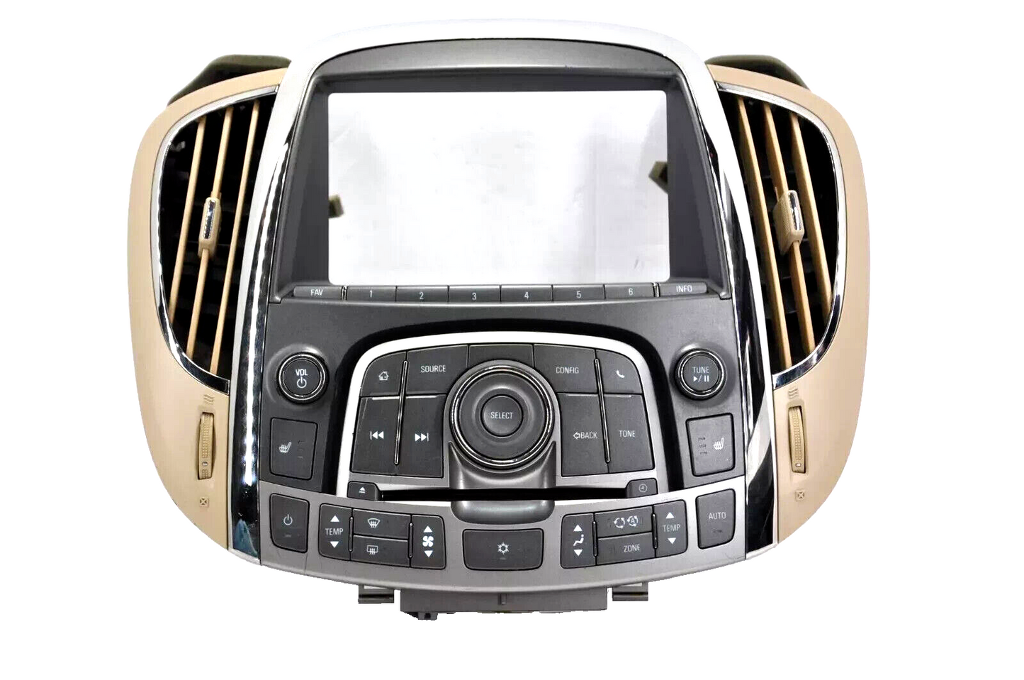 10 11 12 13 Buick Lacrosse Radio CD Climate Control Bezel Trim Tan Grey OEM