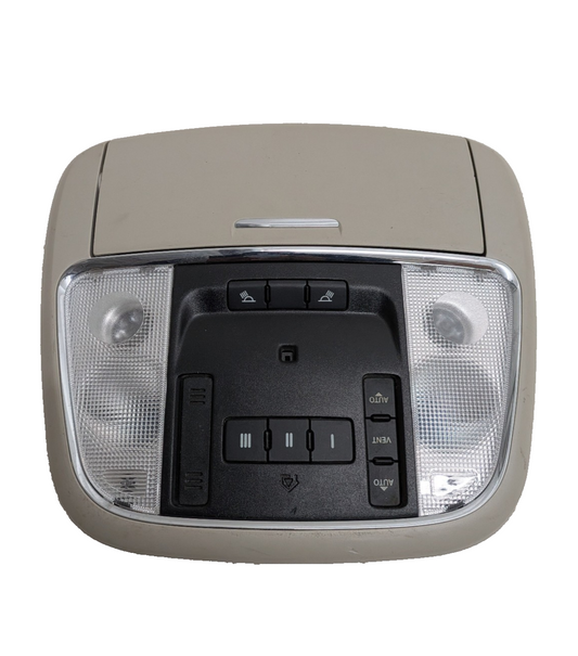 14-22 Jeep Grand Cherokee Overhead Console Dome Light Sunroof Switch Beige