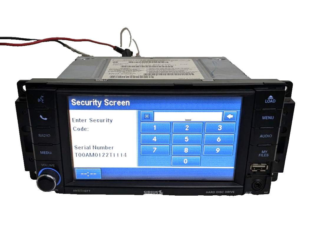 10 11 12 13 Dodge Ram Jeep Wrangler MyGIG 430 RBZ Radio CD DVD Player P05091201A
