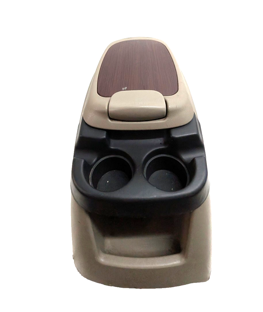 00-05 Ford Excursion F250 F350 Center Console Woodgrain Tan Cup Holder Bezel OEM