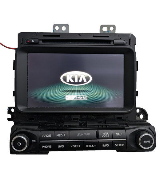 14 15 16  Kia Optima Hybrid Navigation Radio  8" Screen GPS UVO Tested