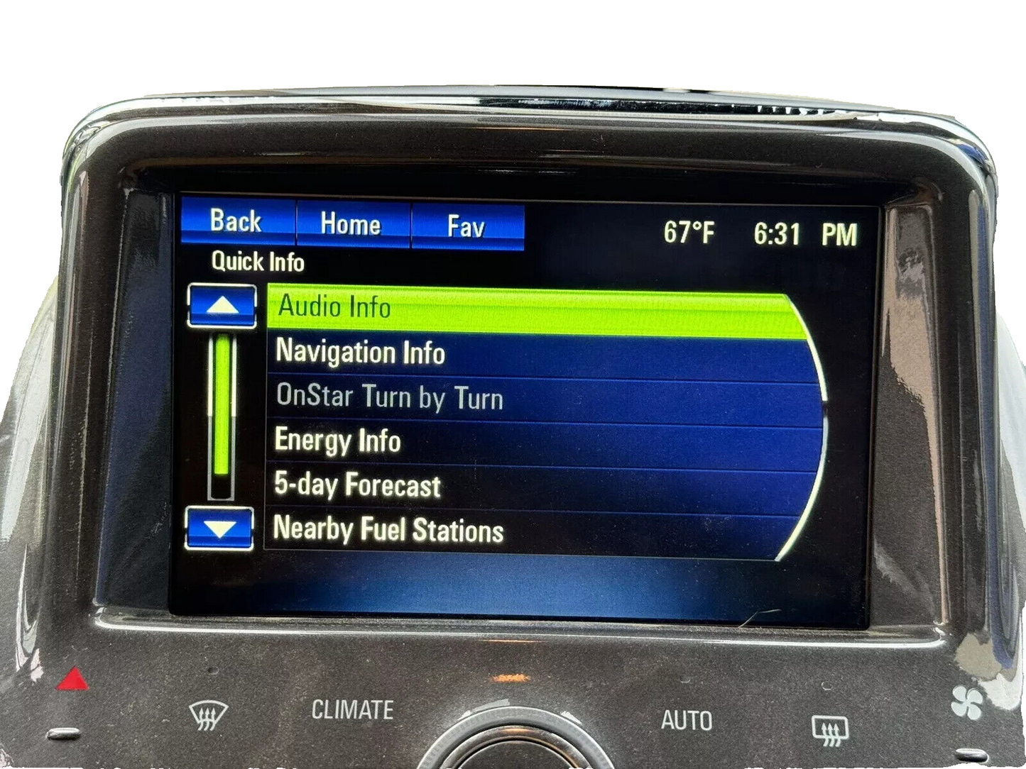 11 12 13 14 15 Chevy Volt Radio Bezel Display Screen Climate Control Complete