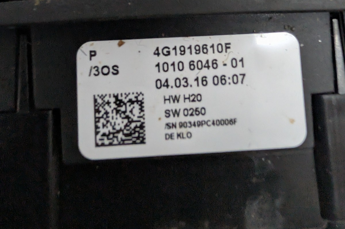 2013-2018 Audi A6 S6 A7 S7 RS7 MMI Center Console Control Touchpad Shifter Bezel
