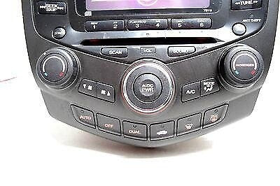 03 04 05 06 07 HONDA ACCORD RADIO 6 DISC CD PLAYER DUAL CLIMATE WITH CODE