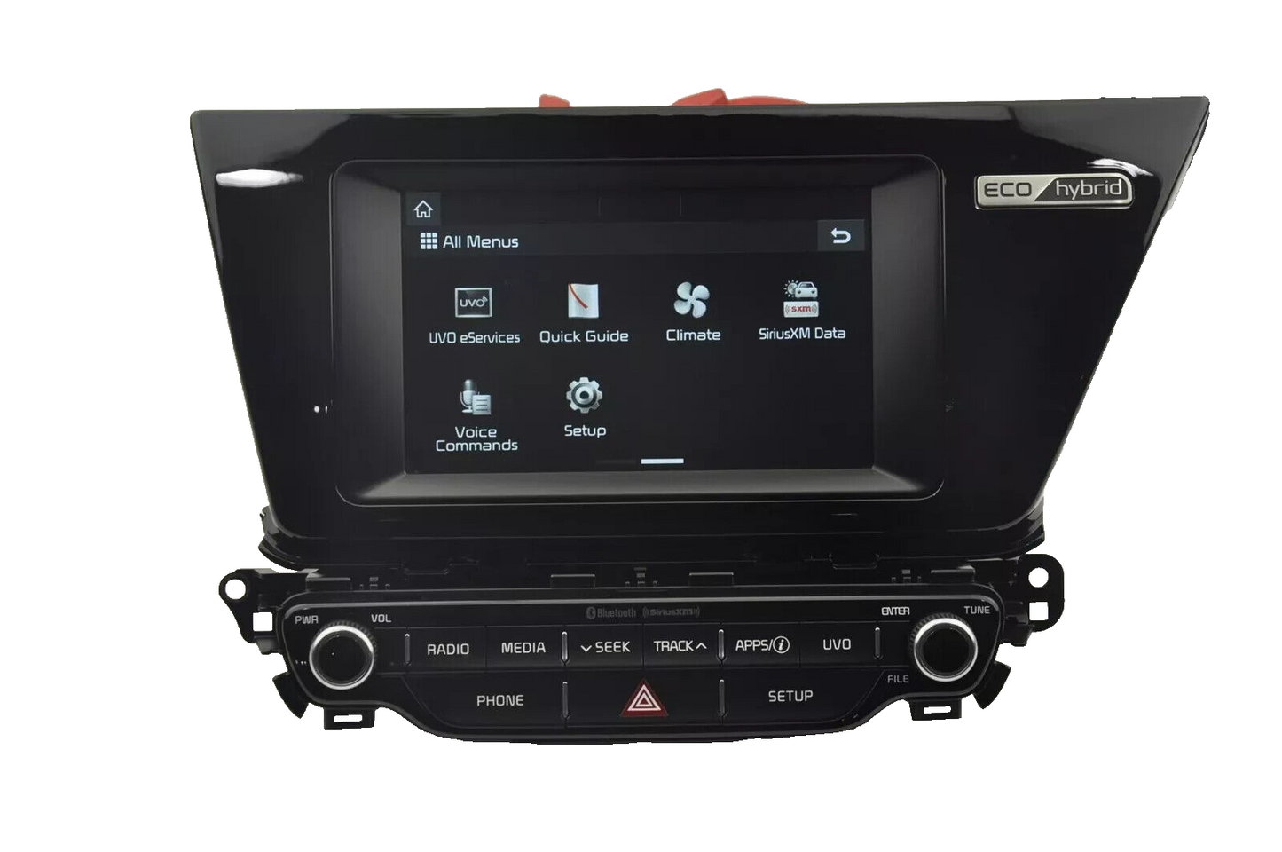 2017 2018 2019 Kia Niro Hybrid UVO  APPS Radio Touch Screen Bezel 96160-G5010