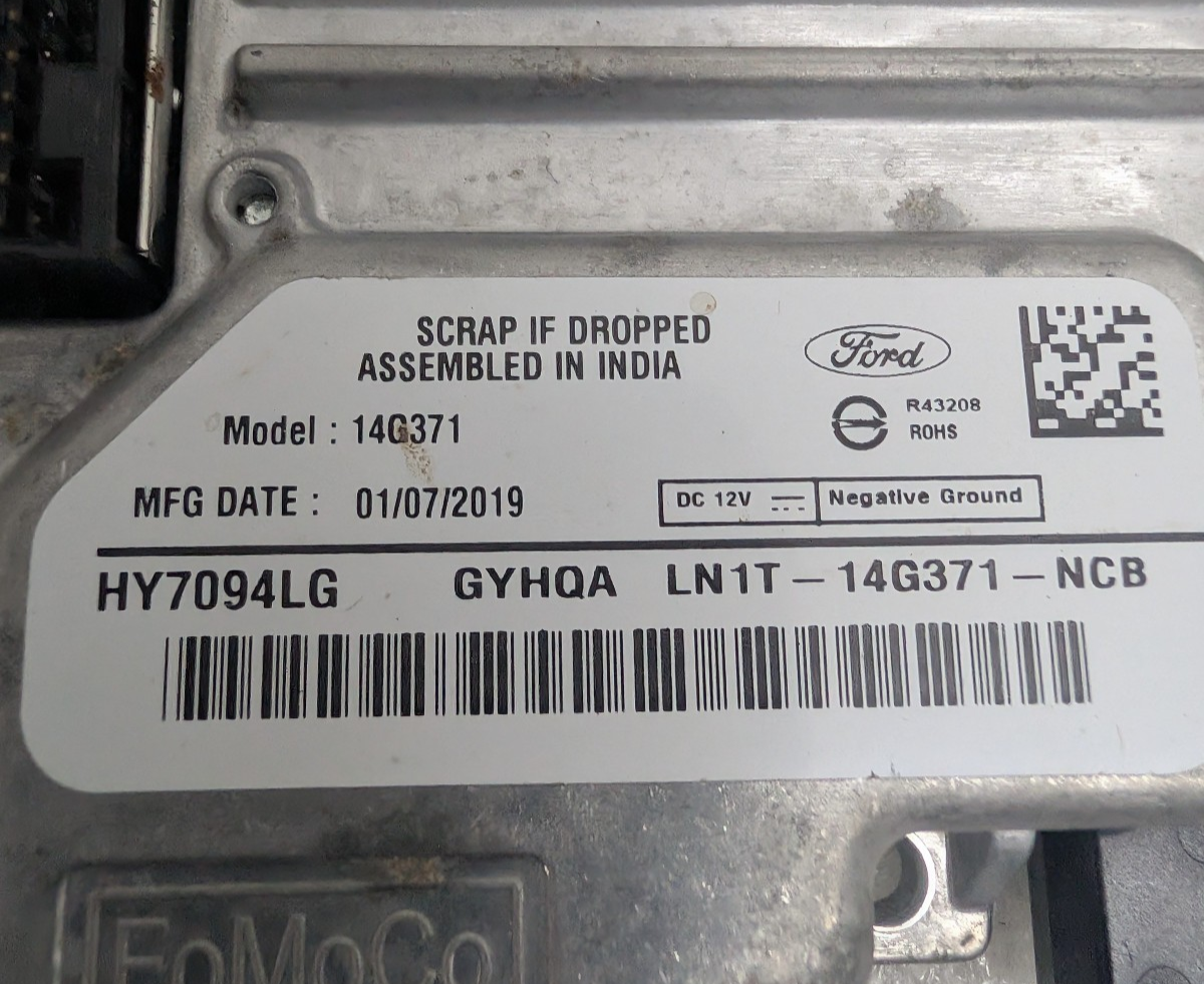 2020-2022 Ford EcoSport Escape SYNC 3.4 APIM Module NAVIGATION LN1T-14G371-NCB