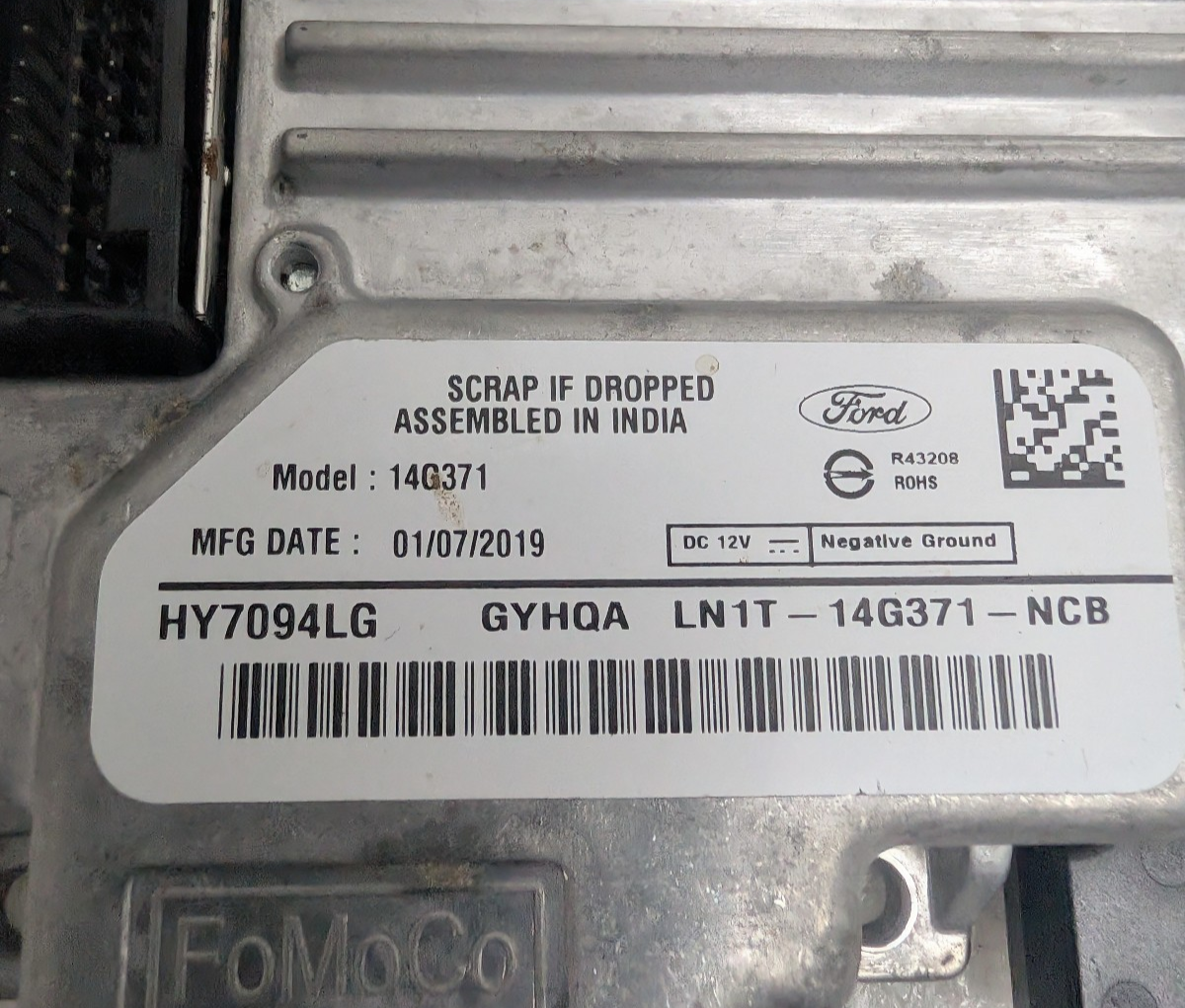 2020-2022 Ford EcoSport Escape SYNC 3.4 APIM Module NAVIGATION LN1T-14G371-NCB