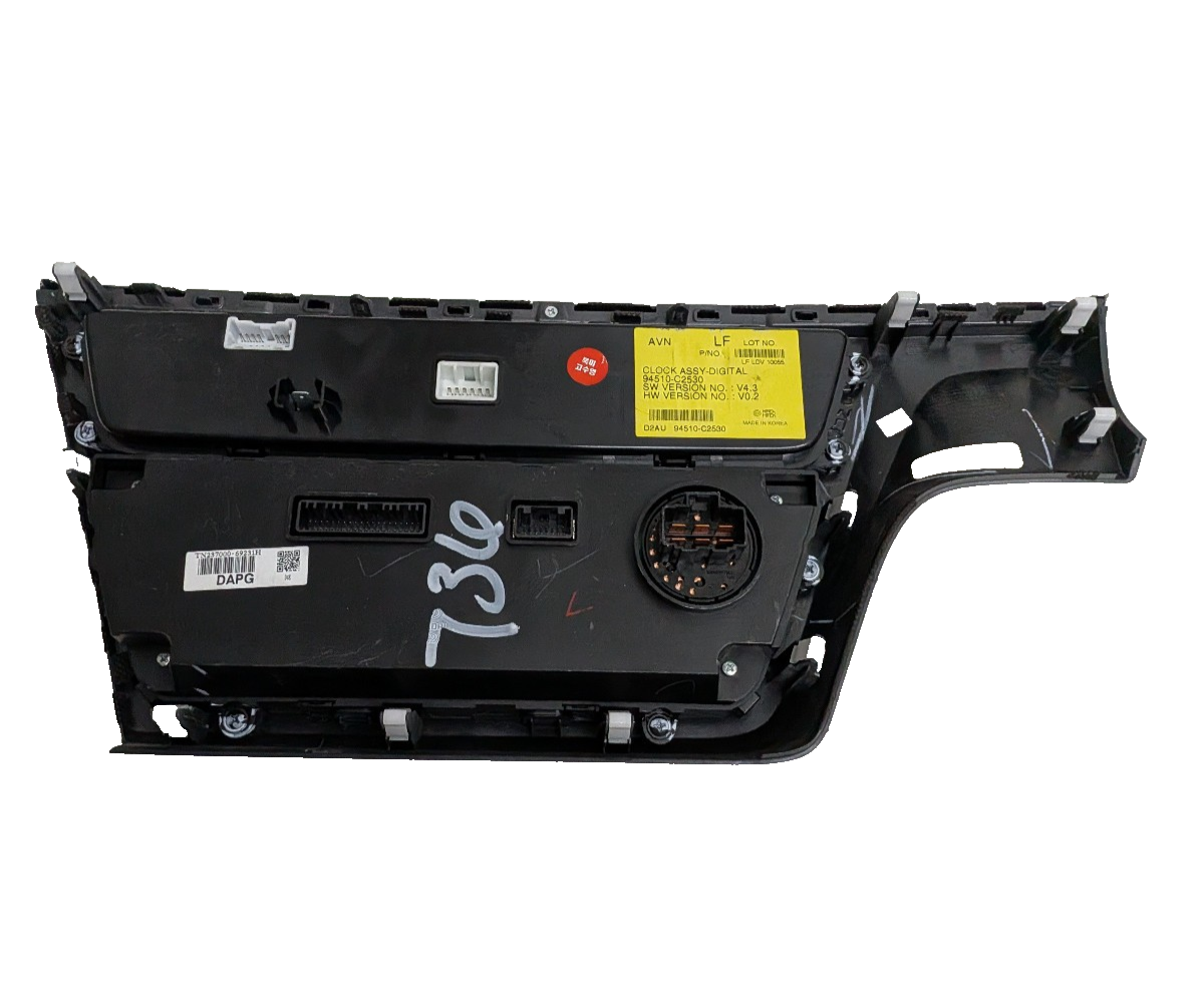15 16 17 Hyundai Sonata Dash Clock  Radio Climate Control Panel 94510-C2530