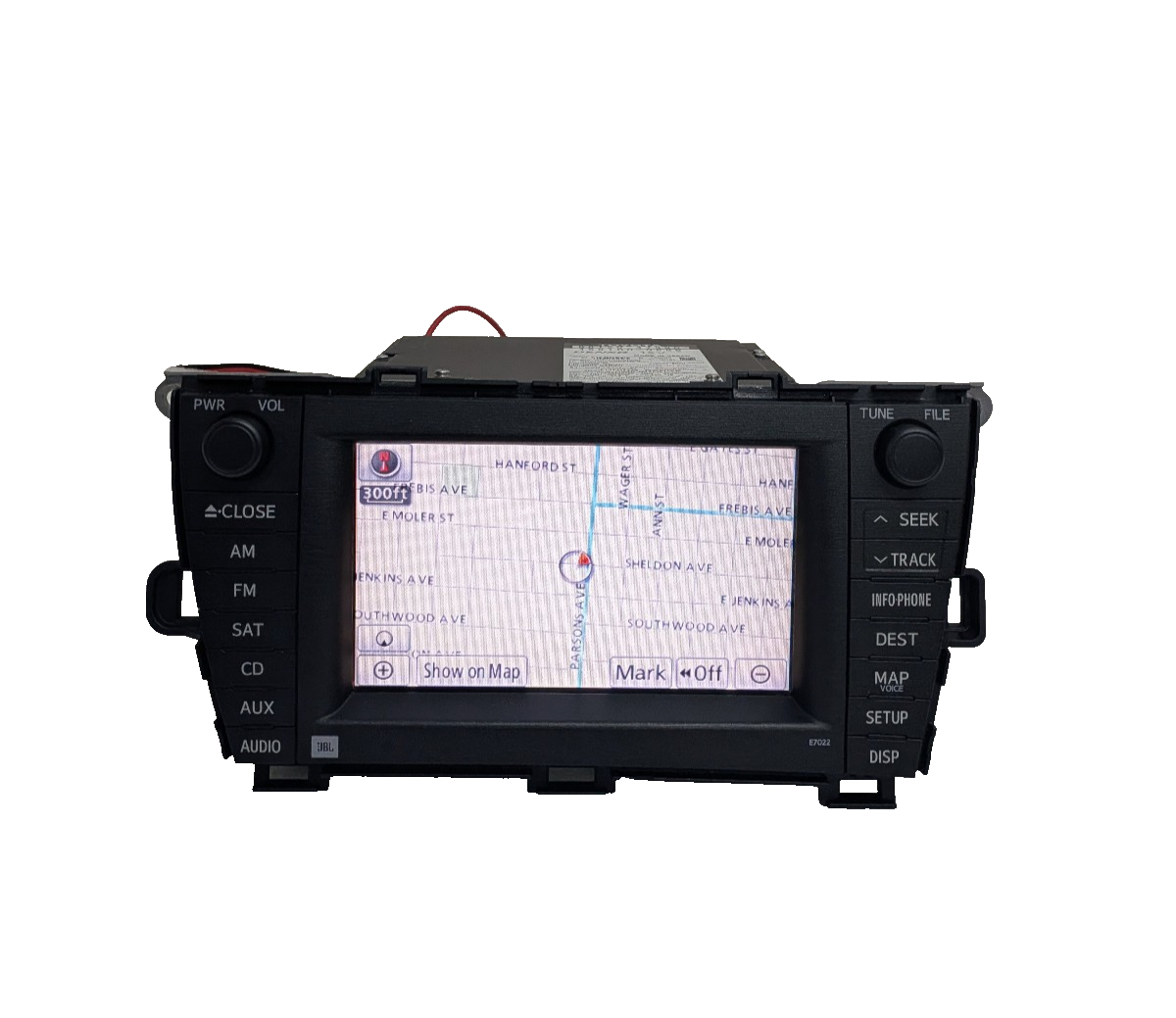 2010-2012 Toyota Prius JBL Navigation Radio 4-Disc CD Changer E7022  86120-47390