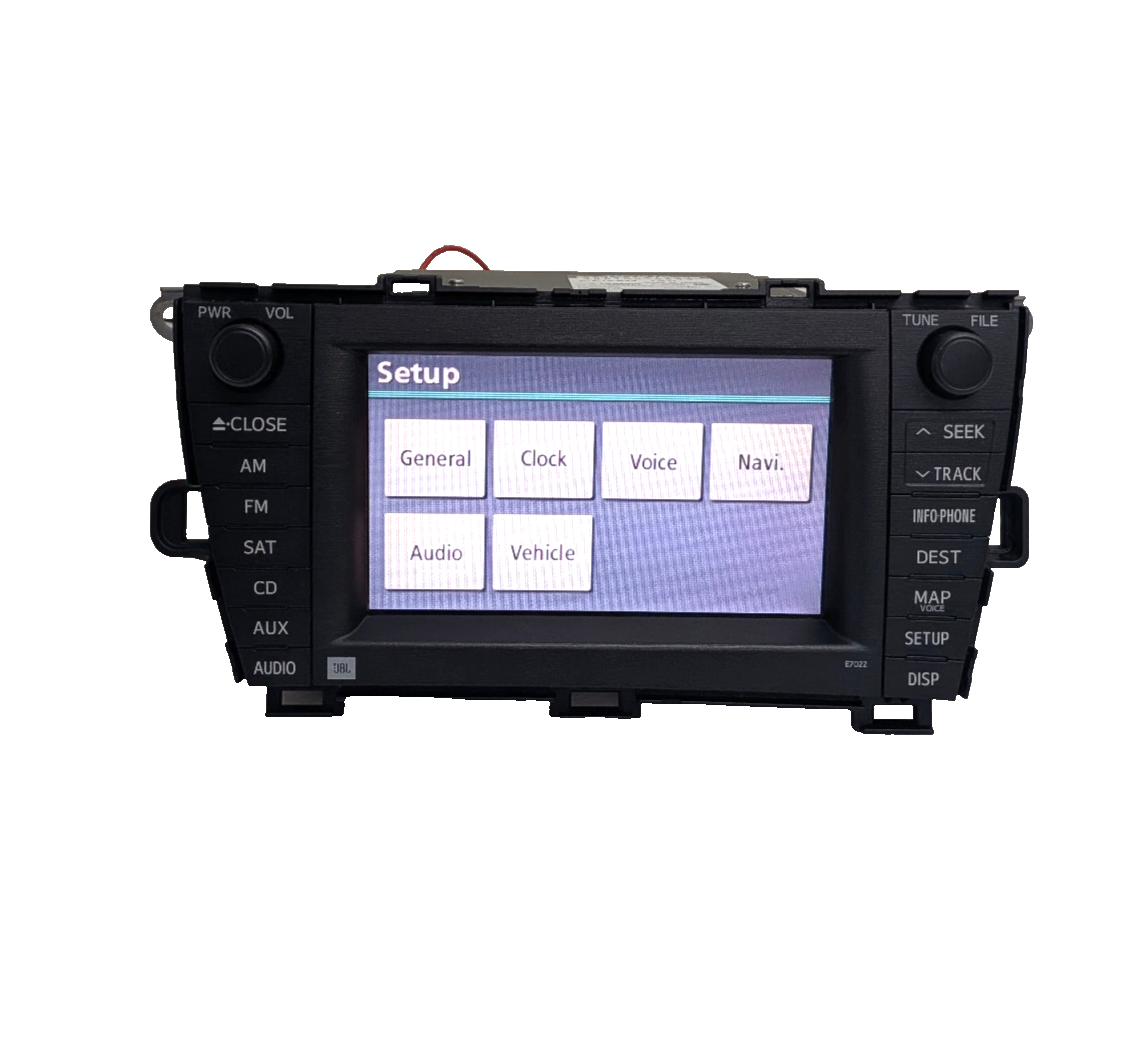 2010-2012 Toyota Prius JBL Navigation Radio 4-Disc CD Changer E7022  86120-47390