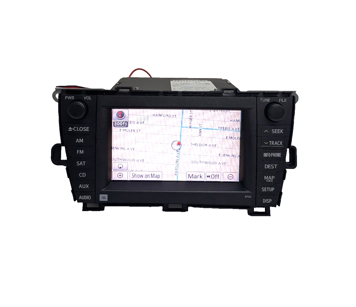 2010-2012 Toyota Prius JBL Navigation Radio 4-Disc CD Changer E7022  86120-47390