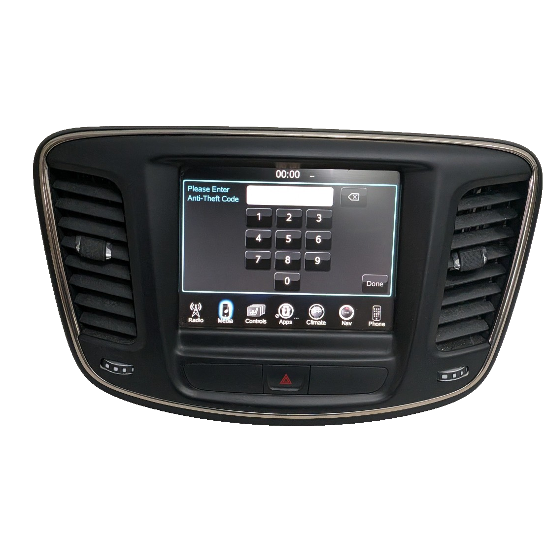 2015-2017 Chrysler 200 8.4" Touchscreen Radio VP4 Navigation Bezel CODE OEM