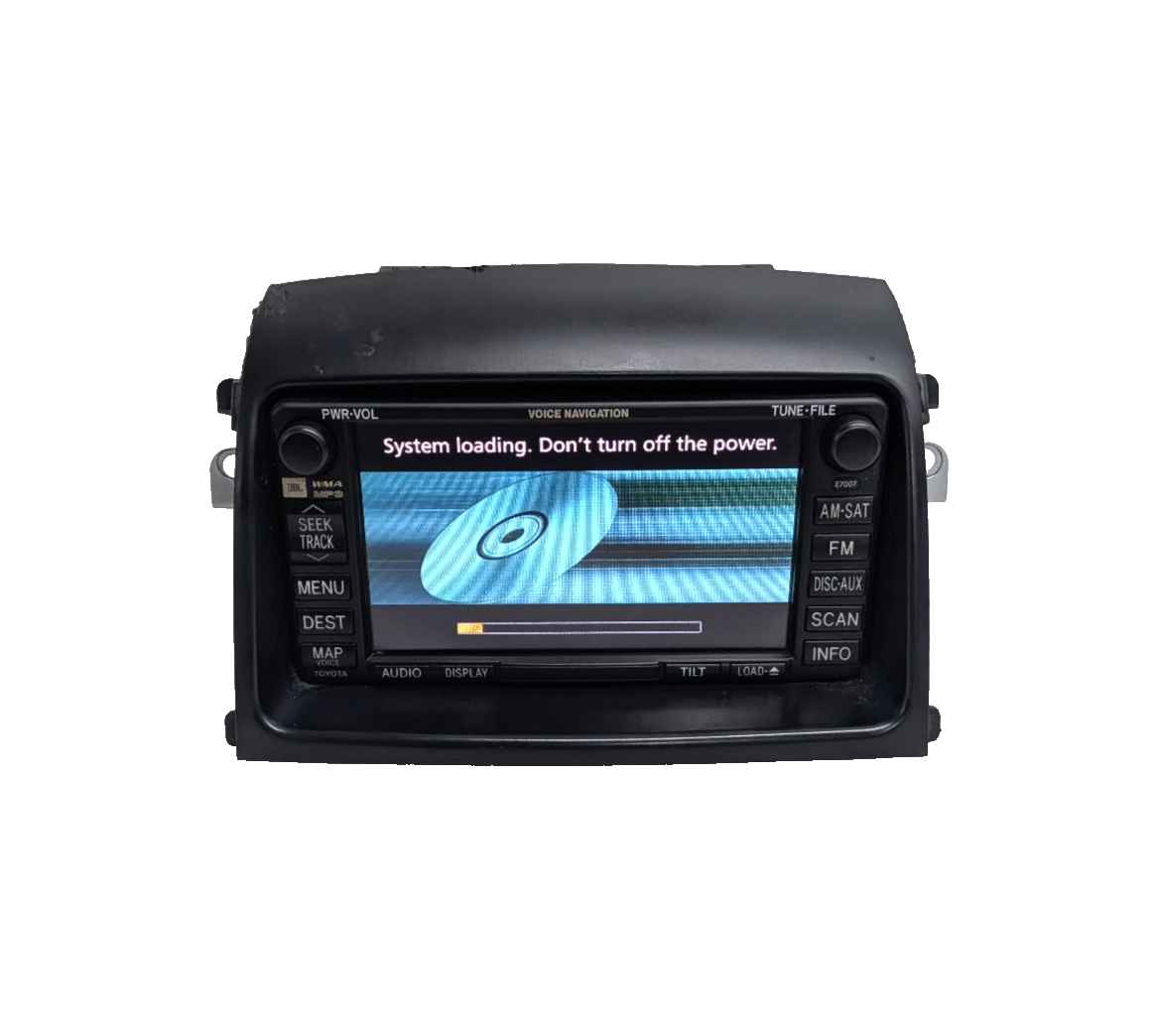 2006-2010 Toyota Sienna JBL Navigation Radio CD MP3 Player OEM 86120-08161 E7007