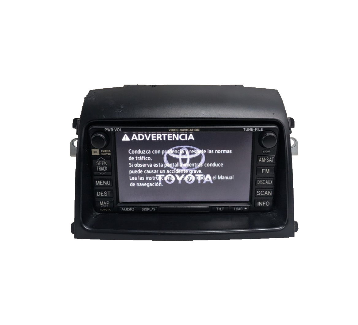 2006-2010 Toyota Sienna JBL Navigation Radio CD MP3 Player OEM 86120-08161 E7007