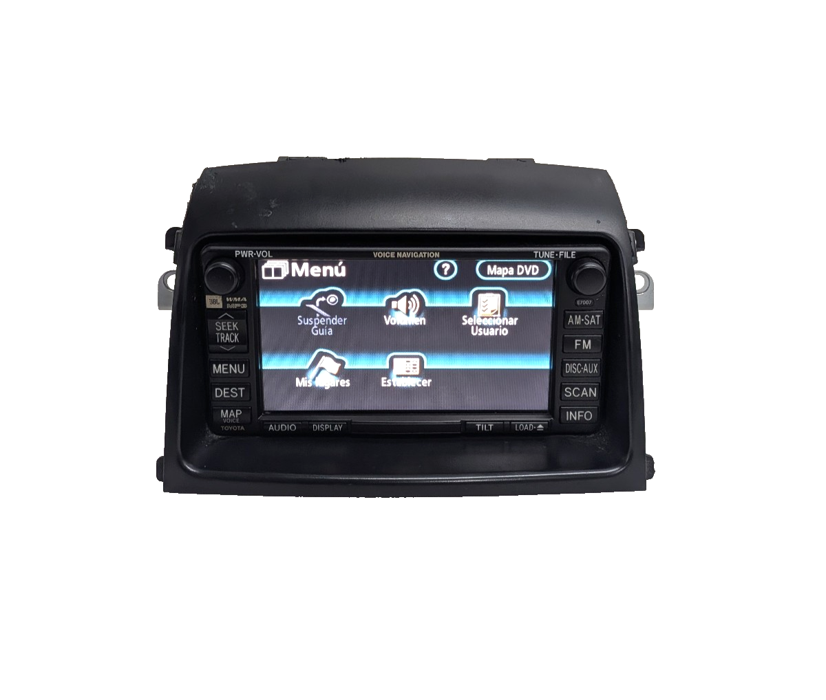 2006-2010 Toyota Sienna JBL Navigation Radio CD MP3 Player OEM 86120-08161 E7007