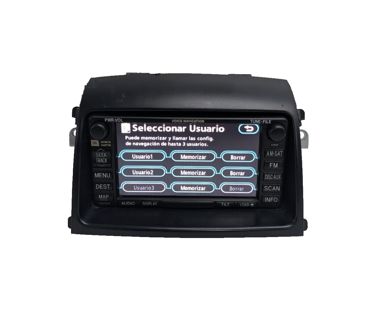 2006-2010 Toyota Sienna JBL Navigation Radio CD MP3 Player OEM 86120-08161 E7007