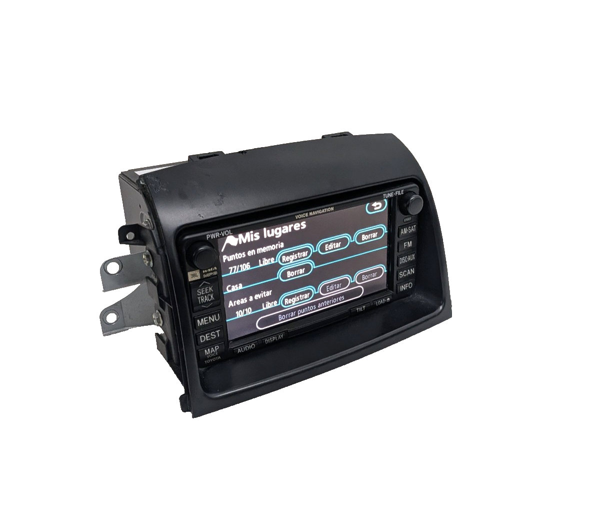 2006-2010 Toyota Sienna JBL Navigation Radio CD MP3 Player OEM 86120-08161 E7007