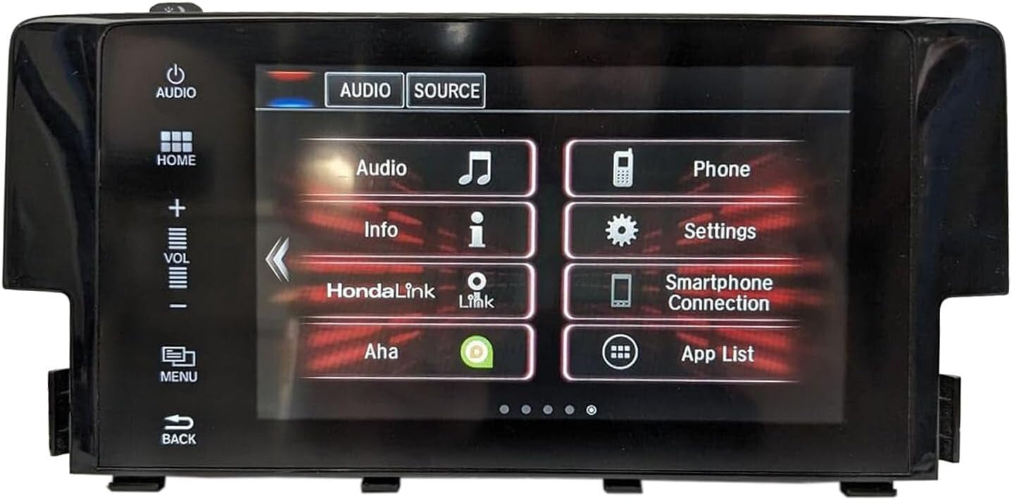 16 17 18 19 20 Honda Civic  Radio Navigation Display Touch Screen 39101-TBA-A31