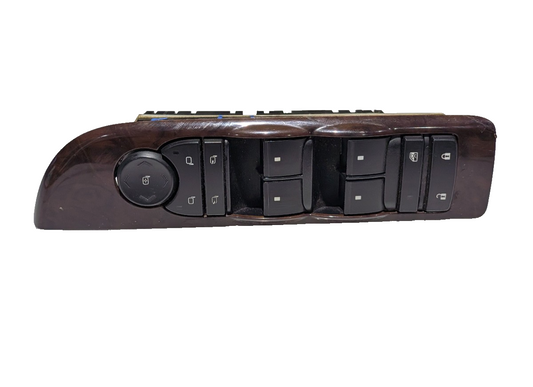 07 08 09 10 11 12 13 Cadillac Escalade Master Power Window Switch Woodgrain