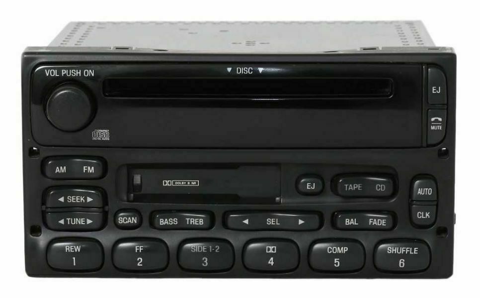 98 99 00 01  Ford Mustang Ranger F250 Explorer Mercury Radio Cassette CD Player