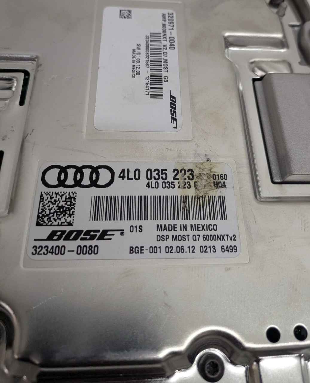 2007-2015 Audi Q7 Bose Radio Audio Amplifier Amp DSP OEM 4L0035223 / 4L0035223A