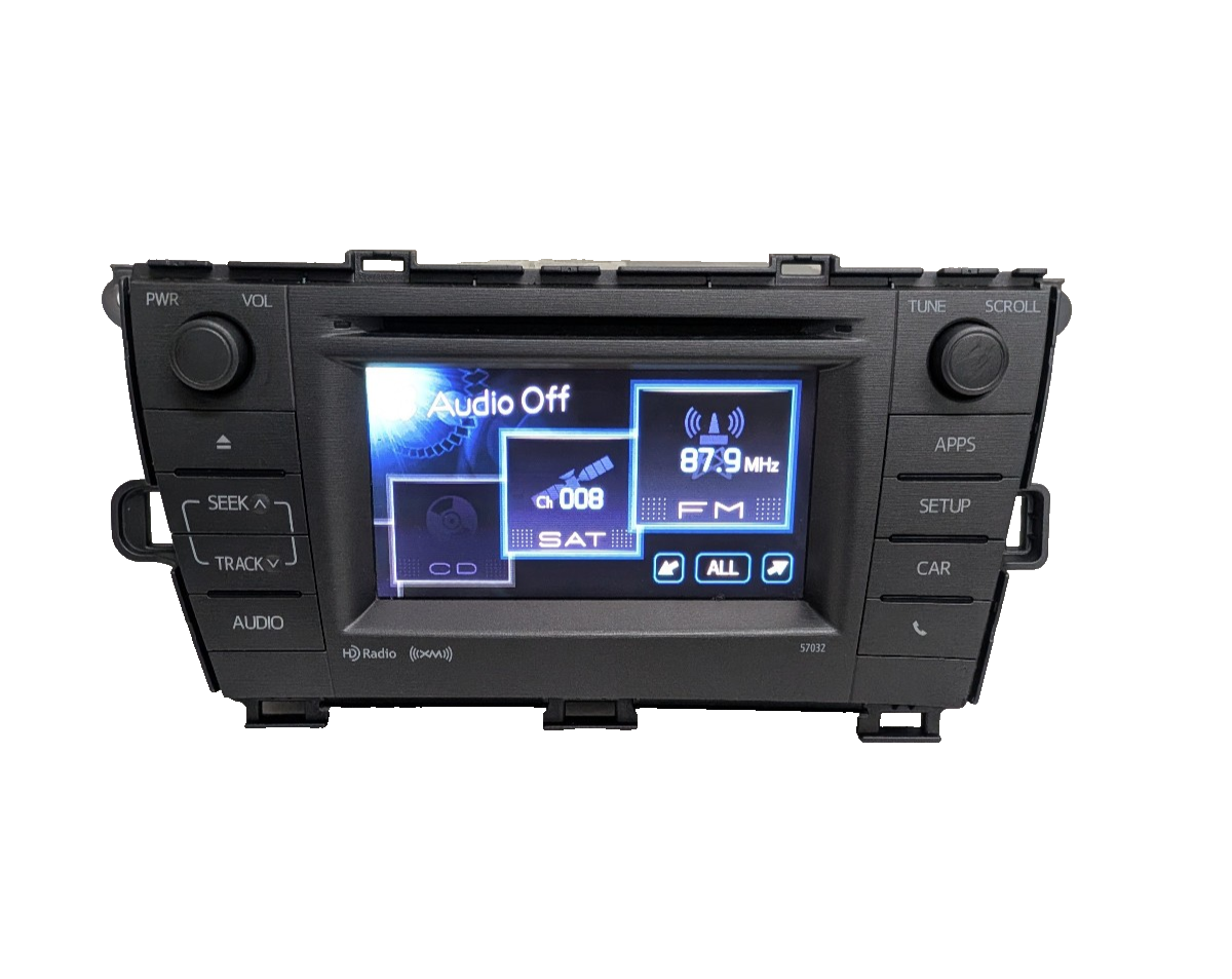 12 13 14 15 Toyota Prius AM FM Radio CD Player Face ID 57032 86140-47060 OEM