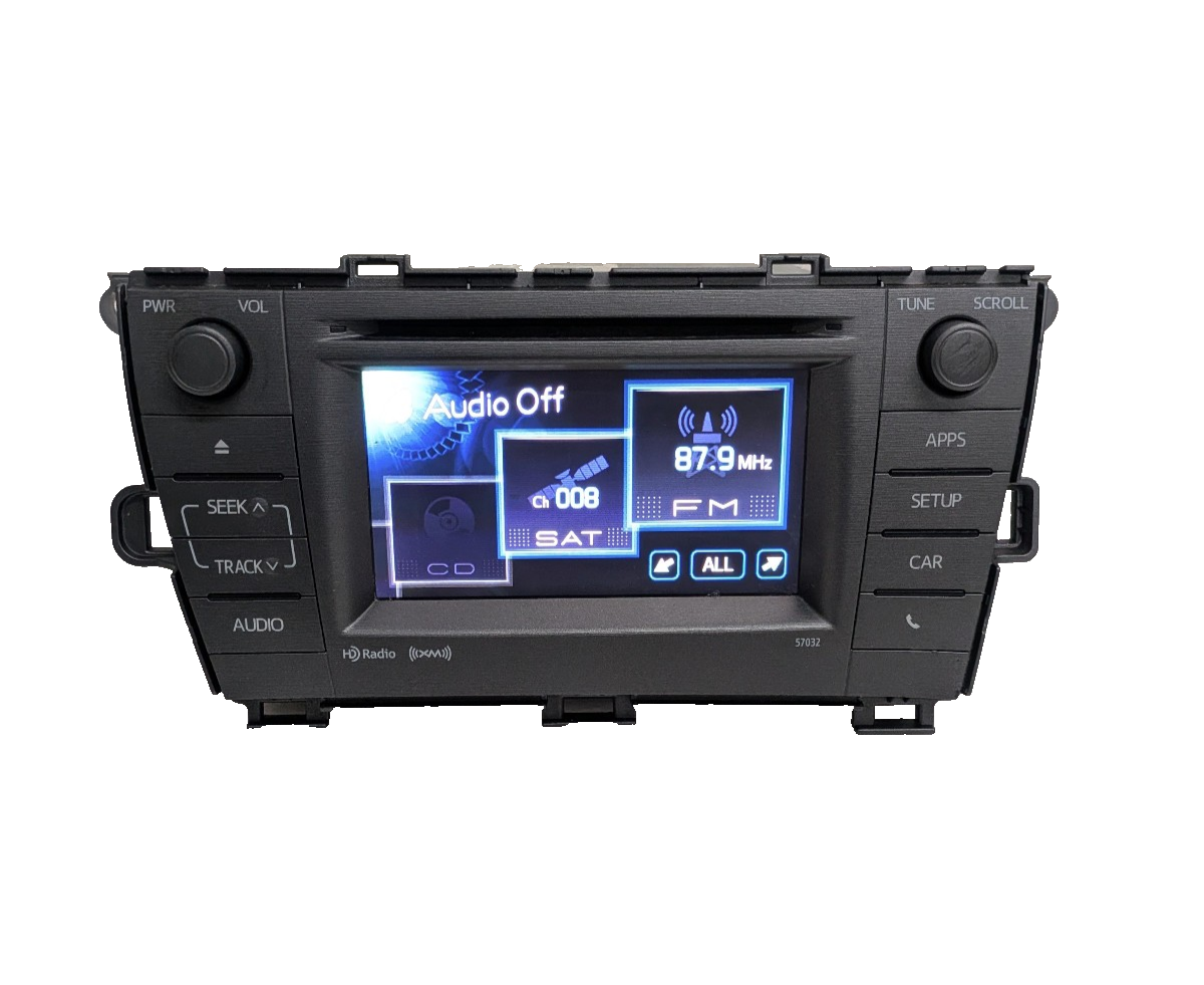 12 13 14 15 Toyota Prius AM FM Radio CD Player Face ID 57032 86140-47060 OEM