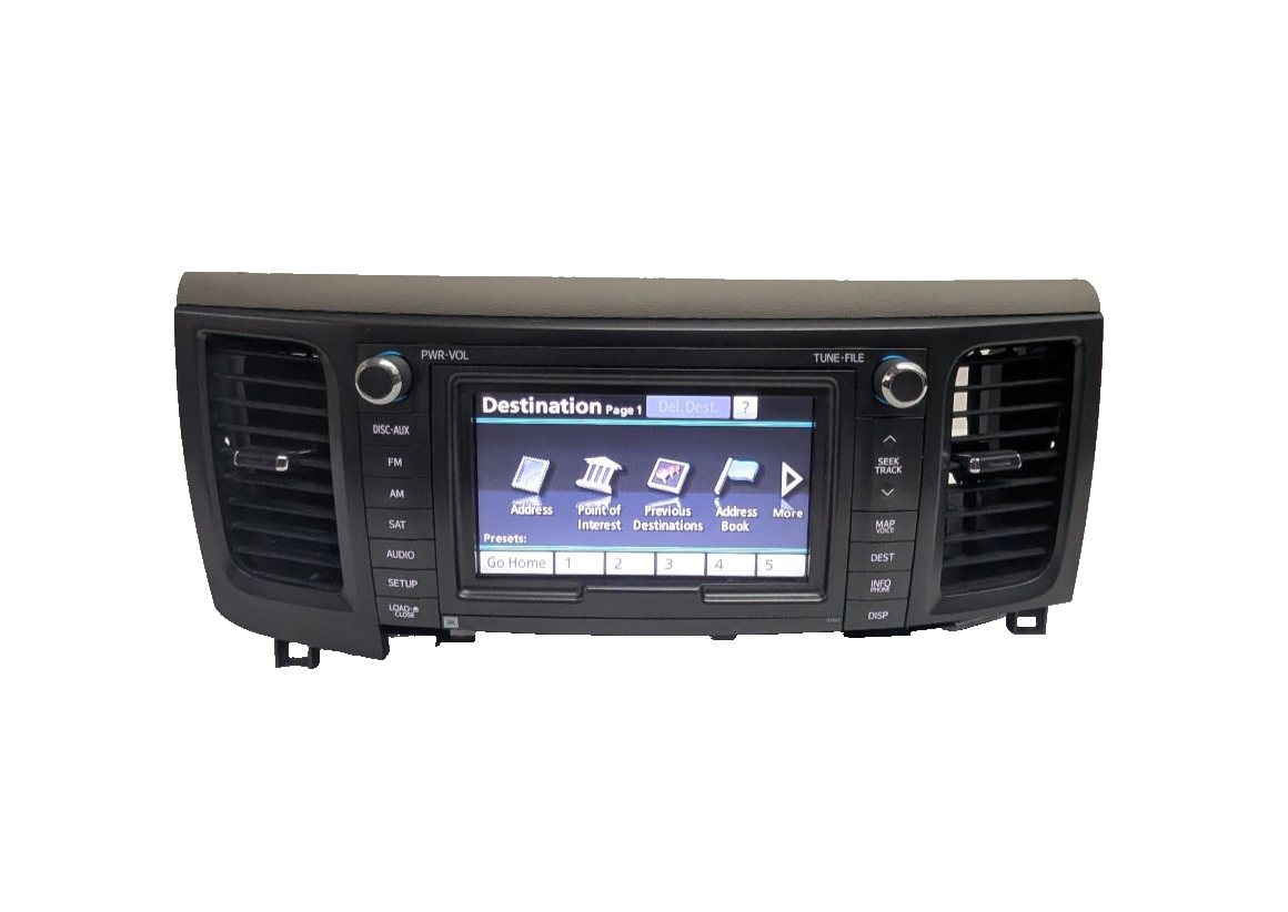 2011-2014 Toyota Sienna JBL Navigation Radio Touchscreen CD Player 86120-08250