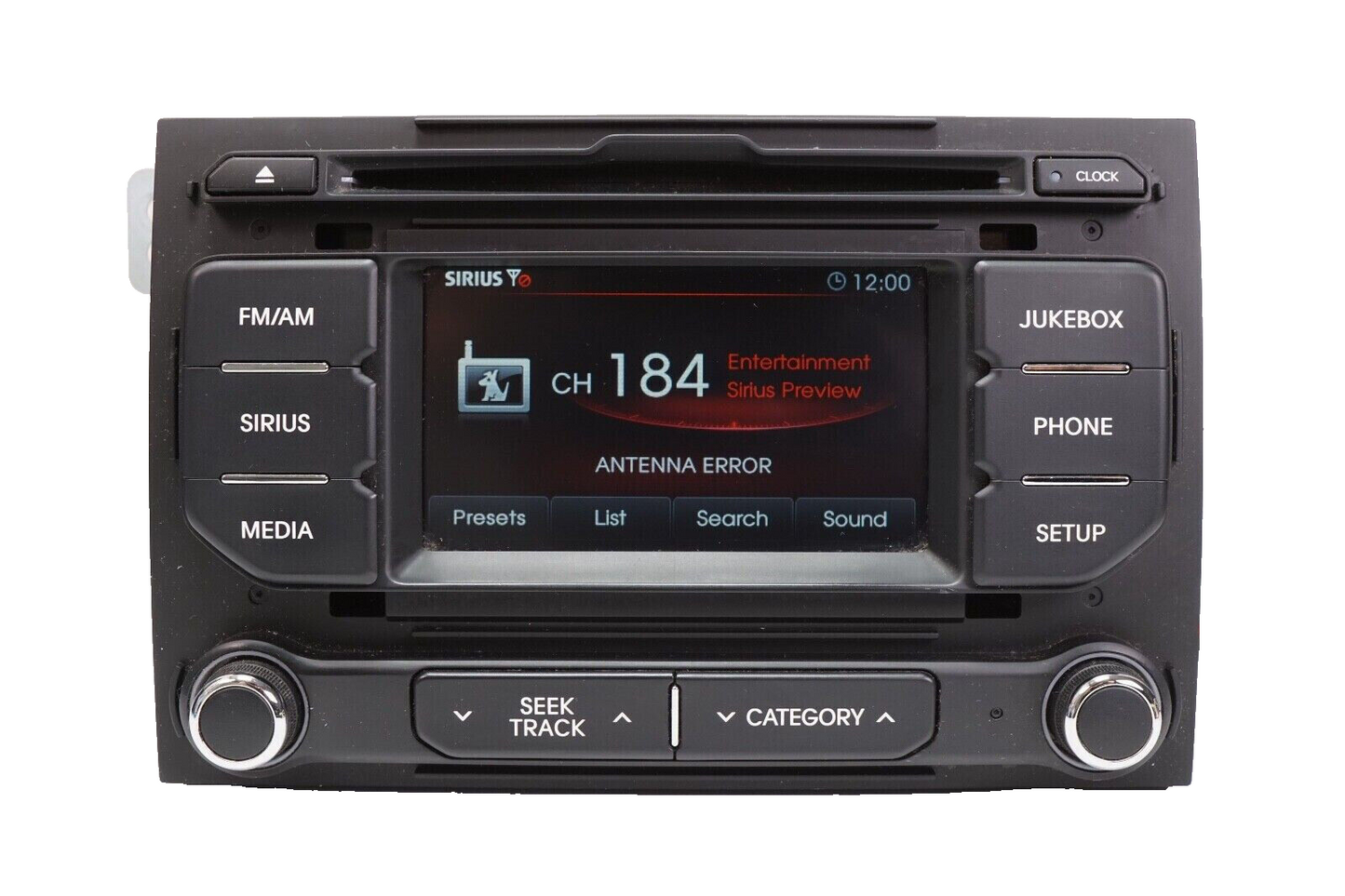 2013 2014 2015 Kia Rio UVO Radio Stereo Cd Player Display Screen 96160-1W100CA