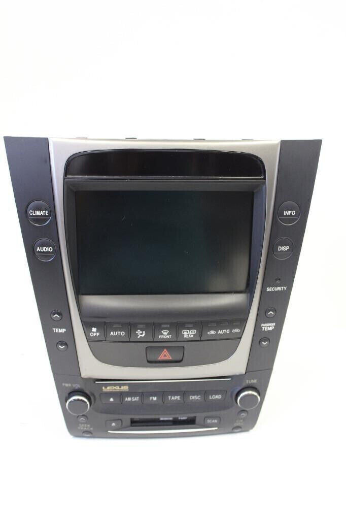 06 07 08 09 Lexus GS300 GS350 GS430 Radio CD Cassette Player Climate Control