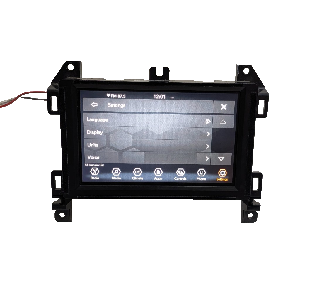 18 19 20 Jeep Wrangler 7" Touchscreen VP2 Radio Uconnect 4 Apple CarPlay Android
