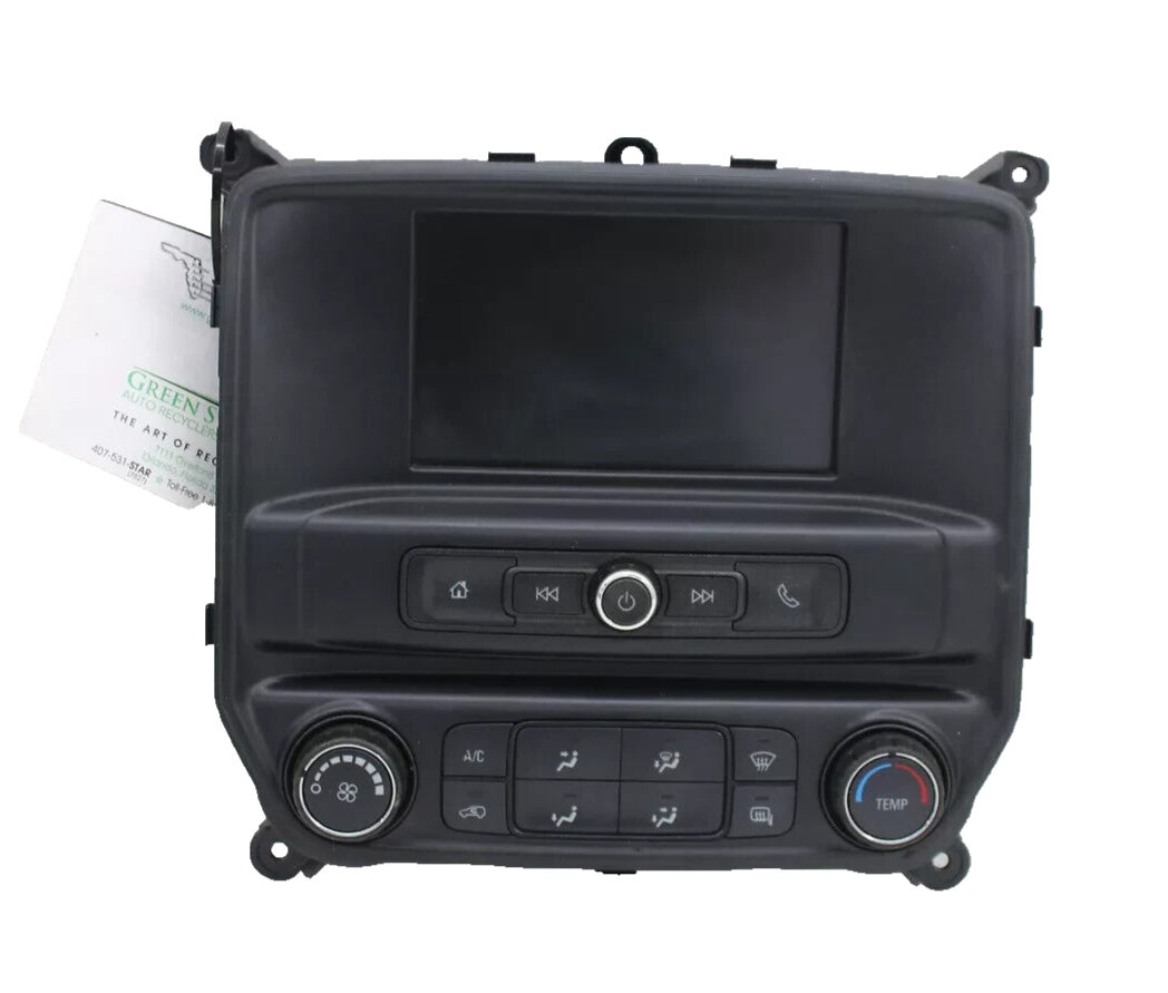 2018 Chevrolet Silverado 1500 Info Display Screen Climate Control 42578319