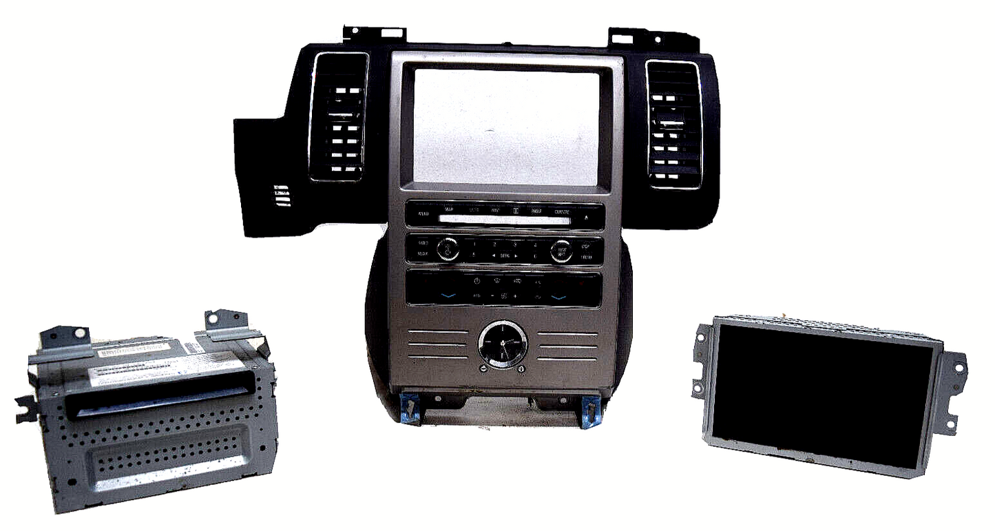 10 11 12 Ford Flex Navigation Radio Screen CD Player Control Panel Set Black Tan