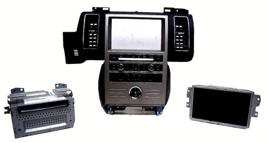 10 11 12 Ford Flex Navigation Radio Screen CD Player Control Panel Set Black Tan